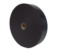 Dalsys 30m Nastro per pareti divisorie, nastro per mascheratura per sottostrutture in legno per terrazze, autoadesivo Nero 70mm x 30m, Gomma cellulare, parete fonoassorbente, spessore materiale 3mm