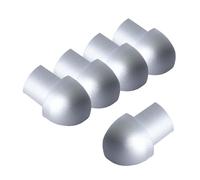 Dalsys 5x angolo esterno per profilo piastrelle 8mm alluminio (anodizzato) quarto di cerchio argento opaco