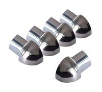 Dalsys 5x angolo esterno per profilo piastrelle 8mm, profilo quarto di cerchio in acciaio inox lucido