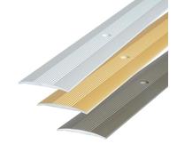 Dalsys Profilo di raccordo 90cm x 38mm per avvitamento in alluminio, profilo di raccordo adatto a piastrelle, laminato e parquet Champagne