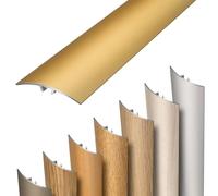 Dalsys Profilo di transizione, autoadesivo 93cm x 37mm Oro alluminio | Da incastrare o incollare, compensazione altezza, transizione per laminato e vinile, listello pavimento