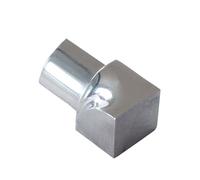 Dalsys Profilo quarto di cerchio interno 8mm acciaio inox lucidato | Angolo interno per profili per piastrelle, transizione per piastrelle a muro e pavimento, finitura angolare bagno e cucina