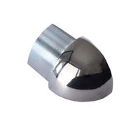 Dalsys Profilo terminale quarto di tondo angolo esterno, profili acciaio inox brunito 10mm, paraspigoli muro, profili acciaio inox, profilo
