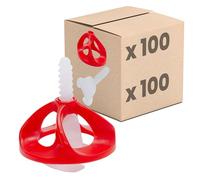 Dalsys Set sistema di livellamento per piastrelle da 3mm: 200 pezzi, 100 linguette + 100 cappe, set di accessori per la posa, strumento per piastrellista
