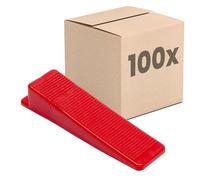 Dalsys Sistema di livellamento piastrelle 100 cunei, set ausilio per la posa, utensile per piastrellista