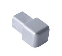 Dalsys terminale per profilo piastrelle 10mm, profilo quadrato alluminio anodizzato argento opaco