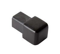 Dalsys terminale per profilo piastrelle 10mm, profilo quadrato alluminio anodizzato, nero