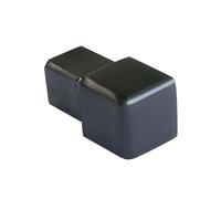 Dalsys terminale per profilo piastrelle 10mm, profilo quadrato in acciaio inox spazzolato nero