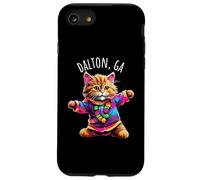 Dalton GA USA - Simpatico gatto ballerino colorato Custodia per iPhone SE (2020) / 7 / 8