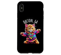 Dalton GA USA - Simpatico gatto ballerino colorato Custodia per iPhone XS Max