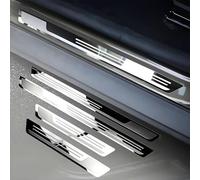 DALUJIE 4 Pezzi Acciaio Inossidabile Battitacco per MG ZS Hybrid+ Luxury (2024), Acciaio Inossidabile Auto Battitacco Soglia Porta Esterno Battitacco Protezione