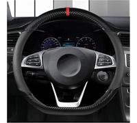 DALUJIE Coprivolante Auto per Nissan Juke 2019-2023, Coprivolante in Pelle Microfibra Copri Volante Coprivolante Auto Volante Traspirante e Assorbente, D-Shaped-Black