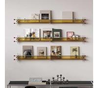 Dalumian Confezione da 3 portariviste in acrilico trasparente, espositore per brochure, portadocumenti galleggiante con supporto in acciaio inossidabile per sala d'attesa, soggiorno(A,86CM)