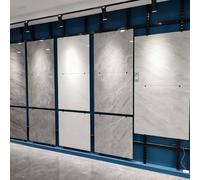 Dalumian Espositore per piastrelle 10 Roots, organizer per la conservazione di vetro e ceramica a parete con ganci, tubo zincato, grande supporto per esposizione di campioni (nero)(103.6in)