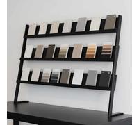 Dalumian Espositore per piastrelle da pavimento, scaffale per campioni a 3 livelli, scaffale per campioni materiali costruzione in sale espositive(100 * 30 * 75cm)