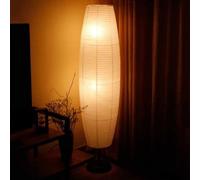 Dalumian Lampada da Terra a Lanterna di Carta di Riso, Lampada da Terra Giapponese con Paralume di Riso, dimmerabile a Tre Colori, Lampada da Terra con Due LED da 16 W, Luce Ambientale soffusa(B)