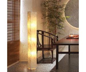 Dalumian Lampada da Terra Giapponese, dimmerabile in 3 Colori, Lanterna da Comodino in Stile Wabi-Sabi, lampade da Terra Moderne per dormitori Universitari, camere da Letto (Senza Montaggio)