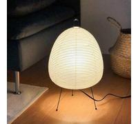 Dalumian Lampada Giapponese in Carta di Riso, Paralume a Lanterna in Carta di Riso, dimmerabile a Tre Colori, Lampada da Terra angolare in Stile Minimalista, Lampada da Tavolo per Camera da Letto(A)
