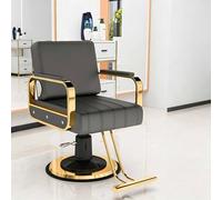 Dalumian Poltrona da Barbiere e Salone, Poltrona Professionale per Parrucchieri Girevole a 360°, Regolabile in Altezza per Acconciature e Styling - Ideale per Centri Estetici e Spa(B)