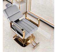 Dalumian Poltrona da Salone Reclinabile Robusta, Poltrona da Barbiere Professionale Idraulica, Poltrona da Parrucchiere Idraulica Girevole a 360° con Poggiapiedi, Arredo per Saloni di Bellezza(B)