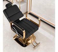 Dalumian Poltrona da Salone Reclinabile Robusta, Poltrona da Barbiere Professionale Idraulica, Poltrona da Parrucchiere Idraulica Girevole a 360° con Poggiapiedi, Arredo per Saloni di Bellezza(C)