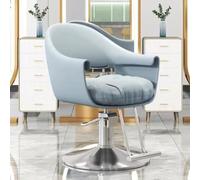 Dalumian Poltrona per parrucchiere regolabile, poltrona idraulica per parrucchiere, poltrona da stilista con poggiapiedi, rotazione a 360°, poltrone per parrucchiere per centro estetico(Blue,B)