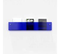 Dalumian Portariviste in acrilico da parete, organizer per giornali, espositore per brochure e libri per sala d'attesa, soggiorno, ufficio (1 pezzo)(Blue,80cm)