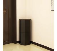Dalumian Scarpiera girevole con ante, scarpiera alta moderna, torre portascarpe girevole multifunzionale, organizer verticale girevole Lazy Susan per angolo di ingresso e corridoio(Black,6-Tier)