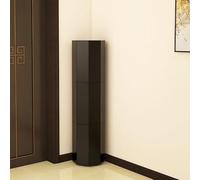 Dalumian Scarpiera girevole con ante, scarpiera alta moderna, torre portascarpe girevole multifunzionale, organizer verticale girevole Lazy Susan per angolo di ingresso e corridoio(Black,9-Tier)