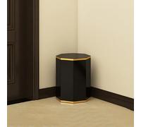 Dalumian Scarpiera ottagonale rotonda alta girevole a 360°, portascarpe girevole Lazy Susan, organizer per scarpe in metallo a torre con ripiani regolabili, salvaspazio (nero)(3-Tier)