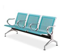 Dalumian Sedie per sala d'attesa a 3 posti, sedie per reception in aeroporto, panca da ufficio direzionale con braccioli, panca da hall per aeroporti, aziende, ospedali, mercati, banche(Green)