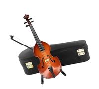 DALYNN 1 Pezzo Modello di Violoncello Basso in Miniatura in Legno con Supporto Mini Strumento Musicale 1/12 Accessori per Casa delle Bambole Mini Replica Strumento Musicale (Size : 16cm)