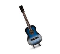 DALYNN Mini Strumento Musicale Modello Chitarra Marrone in Miniatura in Legno da 1 Pezzo Mini Replica Strumento Musicale (Color : 16cm Blue Color)