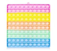 Dam Electronics Bubble Pop It 20cm Quadrato Multicolore Giocattolo Sensoriale Antistress in Silicone