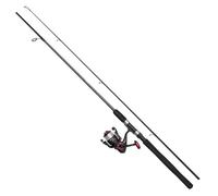 DAM Full Tech Spinning Combo, canna e mulinello per la pesca d'acqua dolce, lucioperca e altro, forte, leggero e versatile, nero e grigio, canna moderatamente veloce da 2,10 m, mulinello da 3000.