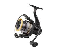DAM Quick 4, Mulinello da pesca, mulinelli da spinning, pesca a tutto tondo, mulinello ad alta velocità per prestazioni fluide e potenti, Unisex, Nero, 4000