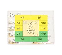 Dam Skerisi Aghi per orologio con lancette in lega dorata, lancette di ricambio per movimento PC 2035, lancetta dei secondi delle ore e dei minuti con installazione semplice, accessori