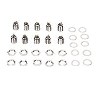 Dam Skerisi Connettore Jack XLR maschio a 5 pin, spina XLR con montaggio su pannello in metallo e base a 3 pin, connettore audio professionale per microfoni e apparecchiature audio dal