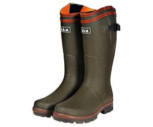 DAM - Stivali di gomma Flex, con imbottitura in neoprene., verde/arancione, 42