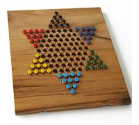 DAMA CINESE giochi da tavolo familiare di strategia da 2 a 6 giocatori in legno massiccio eco-responsabile alle norme CE, marca francese Le Délirant, gioco da viaggio con vassoio facile a l’impiego.