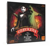 Disney Tim Burton’s The Nightmare Before Christmas Checkers | Featuring Jack Skellington vs. Oogie Boogie | Officially Licensed Disney Game | Collectible 2-Player Game | Ages 6+