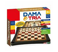 DAMA E TRIA GIOCO DA TAVOLO IN SCATOLA LOGICA INTUITO GIOCATTOLO GIOCO BAMBINI
