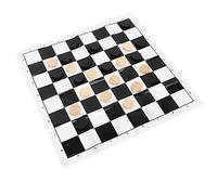 Dama internazionale in legno Gioco da tavolo Dama Pezzi Scacchiera in pellicola Set di scatole di plastica trasparente