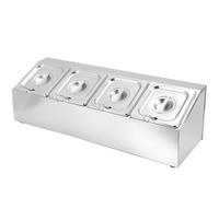 Damabencai Contenitore Dispenser per condimenti con Barattolo e Coperchio per Salse, Organizer per condimenti Alimentari, Porta spezie da appoggio (67,3 x 22,6 x 21,1 cm)