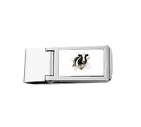 Damage Animal Paper Cows Art Deco Fashion Slim Money Clip in acciaio inox titolare Pocket Wallet