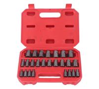 Damaged Bolt Extractor Set 25 Pcs | Chrome Molybdenum Steel Screw Extraction Tools | Extract Stripped/Rusted/Broken Bolts & Nuts | Inch Standard Sizes 9/16" to 1/8"