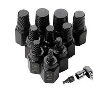 Damaged Screw Extractor 10 pezzi Heavy-Duty Rustprof Universal | Screw Estrattore Bolt Removal Tool for Garage Workshop Constrction Plumbing Woodworking Manufacturing Factory