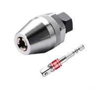 Damaged Stud Remover Tool 3/8 Inch Drive Silver | Design a 3 ganasce, rimuove 6-13 mm per borchie, struttura in acciaio CR-MO, unità da 1 cm, resistente alla ruggine