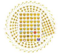 Damaiyyy Adesivi,Adesivo Emoticon 40 Fogli Sticker Volti Sorridenti per Parete Laptop Portatile Festa Decorazione e Come Ricompensa per i Bambini Stickers