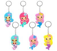 Damaiyyy Portachiavi per Sirena,Portachiavi in Mini 12PCS Portachiavi Pendenti per Ragazze, Kawaii, Portachiavi, Zaino, per Borse, Ragazze, Piccoli Regali, Cartoni Animati Regali Creativi